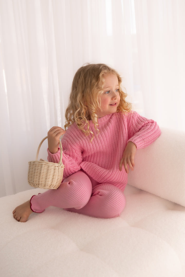 Super Chunky Knit - Peony Pink