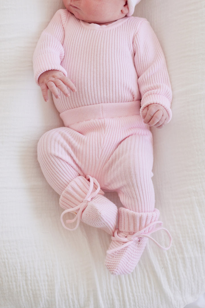 Knitted Leggings - Ballerina Pink