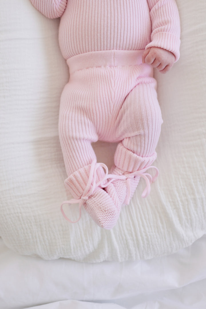 Knitted Leggings - Ballerina Pink