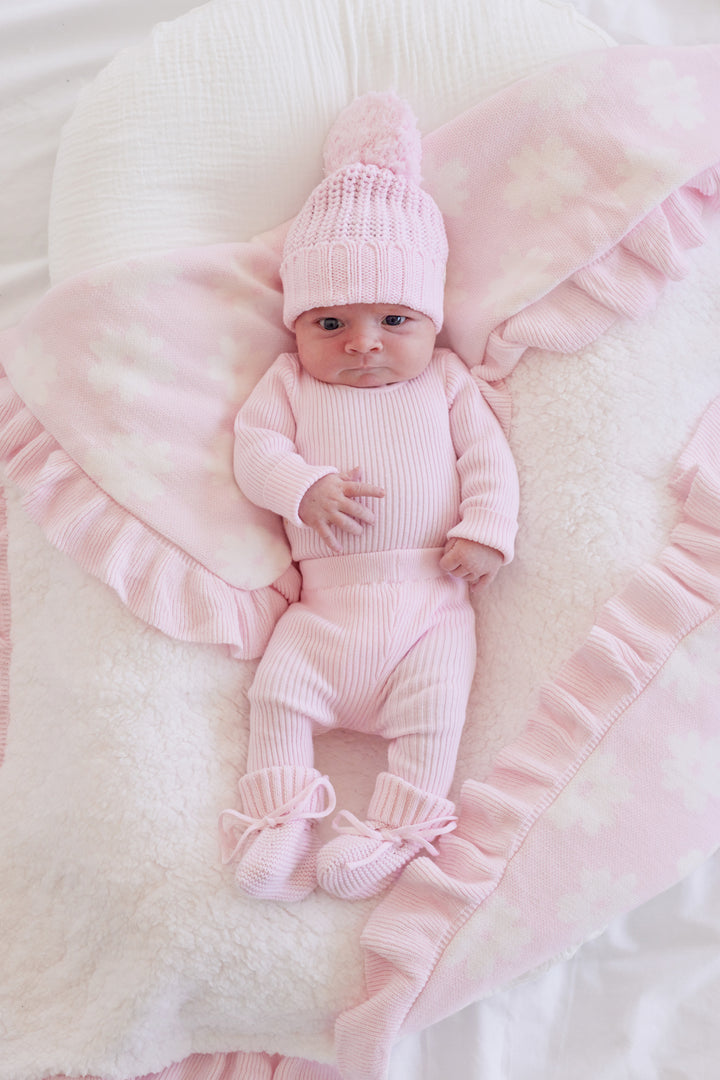 Knitted Leggings - Ballerina Pink