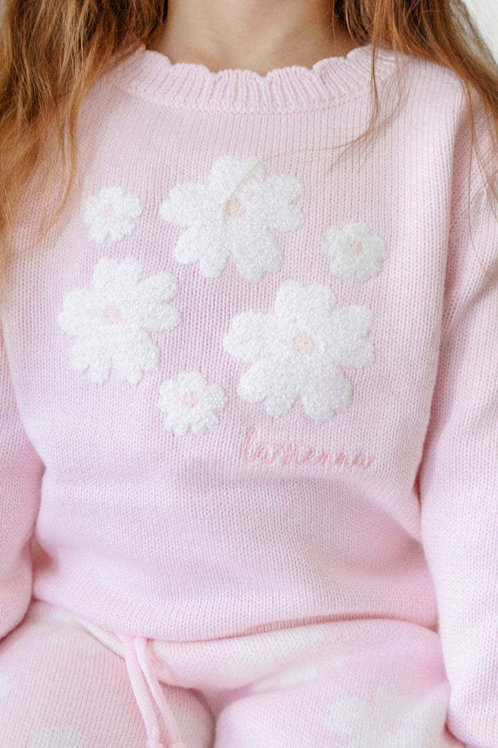 Knitted Jumper - Petal Boucle