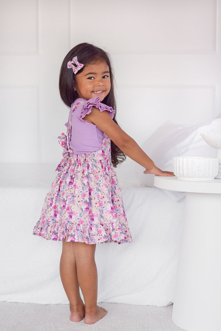 Floral Pinafore Dress - Talulah