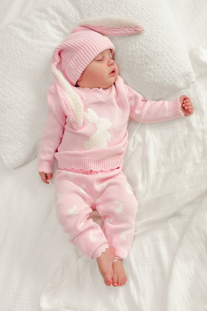 Knitted Jumper - Little Bunny Ballerina Pink