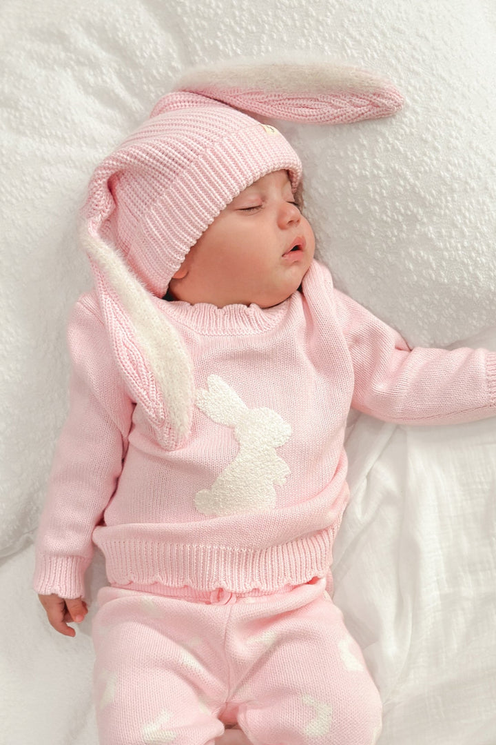 Knitted Jumper - Little Bunny Ballerina Pink