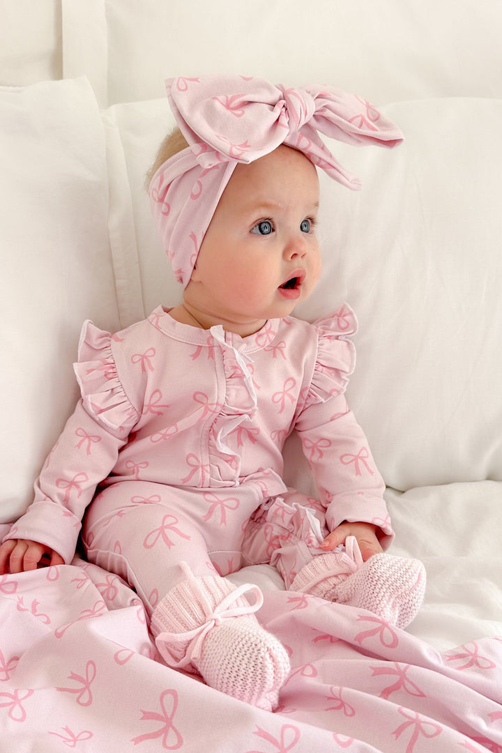 Headwrap - Pink Bows