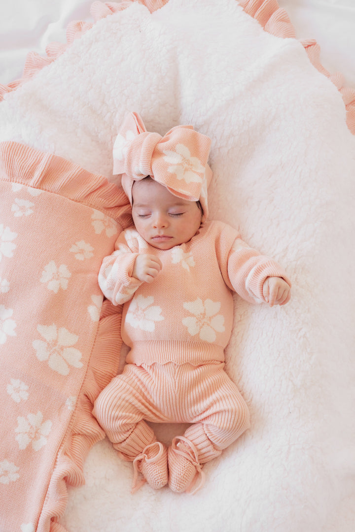 Knitted Leggings - Peach