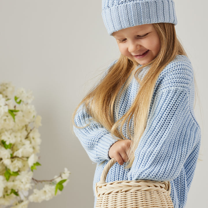 Super Chunky Knit - Sky Blue