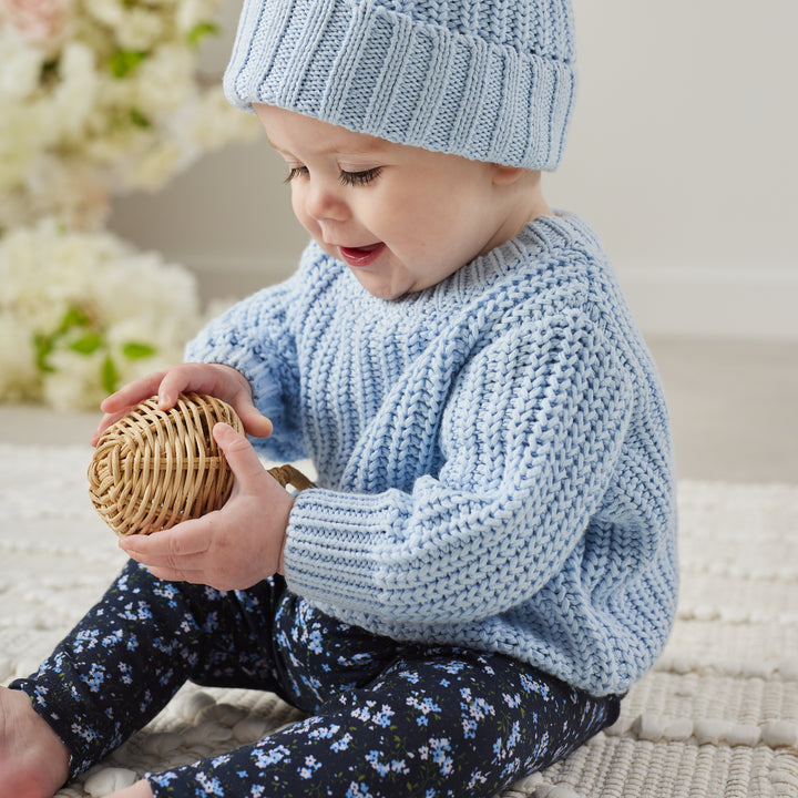 Super Chunky Knit - Sky Blue