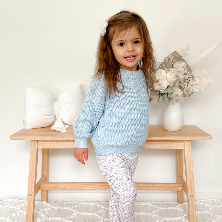 Super Chunky Knit - Sky Blue