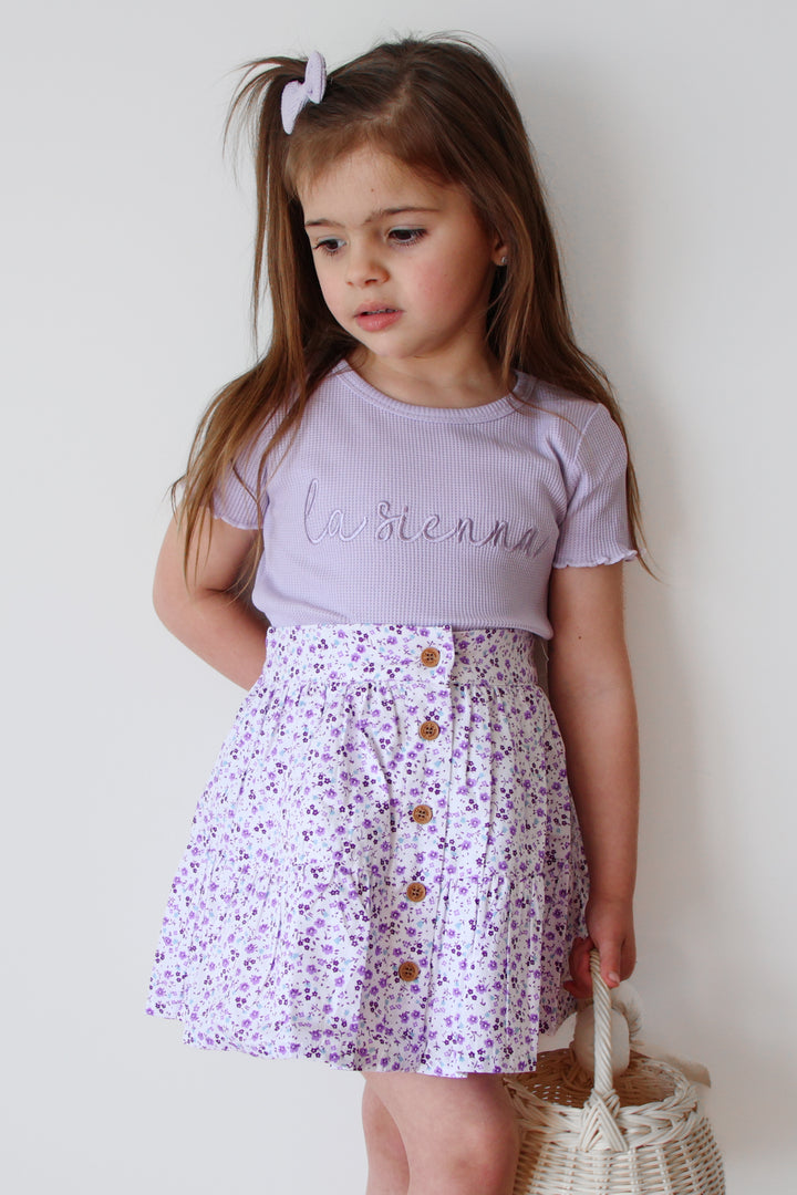 Waffle Mini Bows - Purple Popsicle