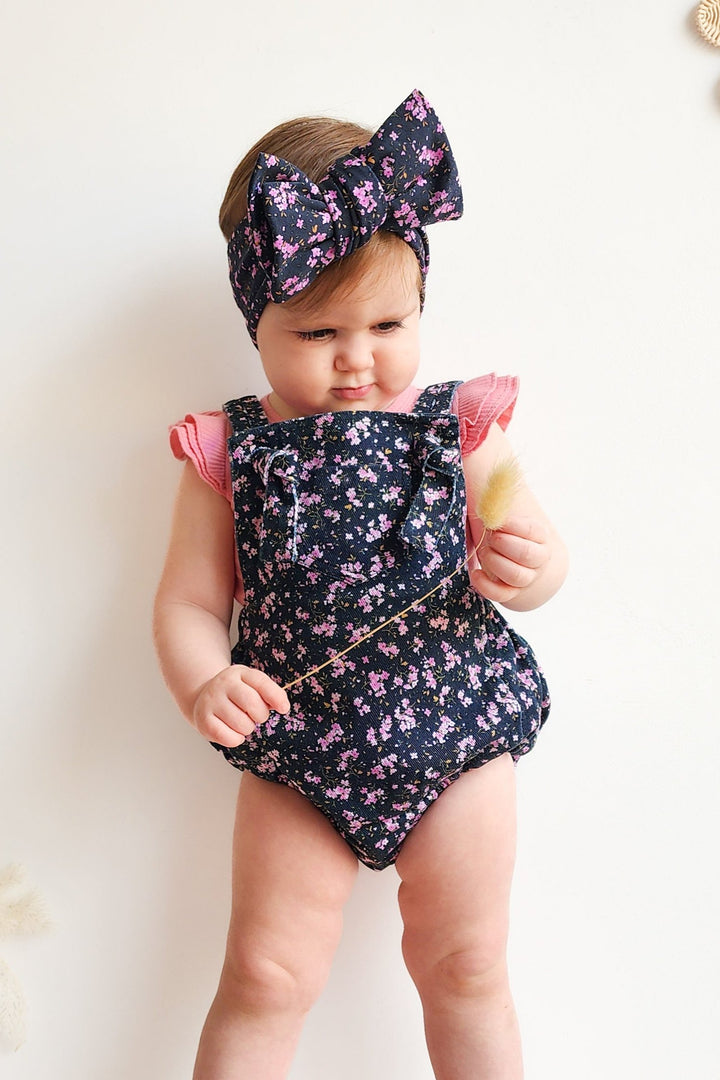Floral Overall Romper - Veronica