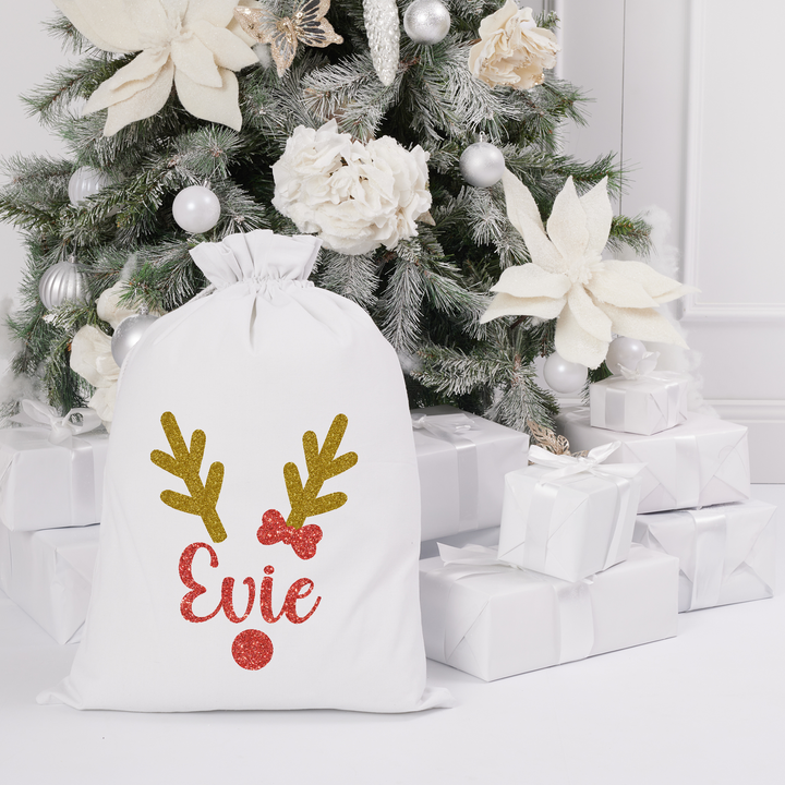 Santa Sack - Reindeer - 2 Colours - Vinyl