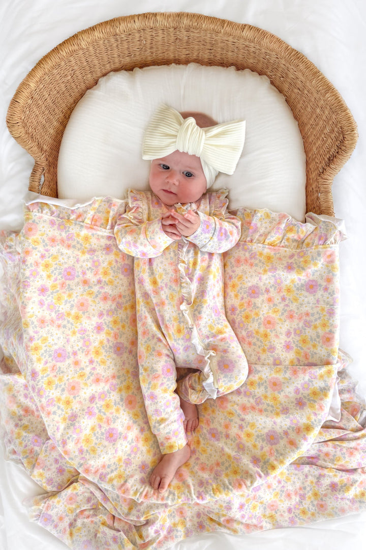 Floral Frill Zip Romper - Remi