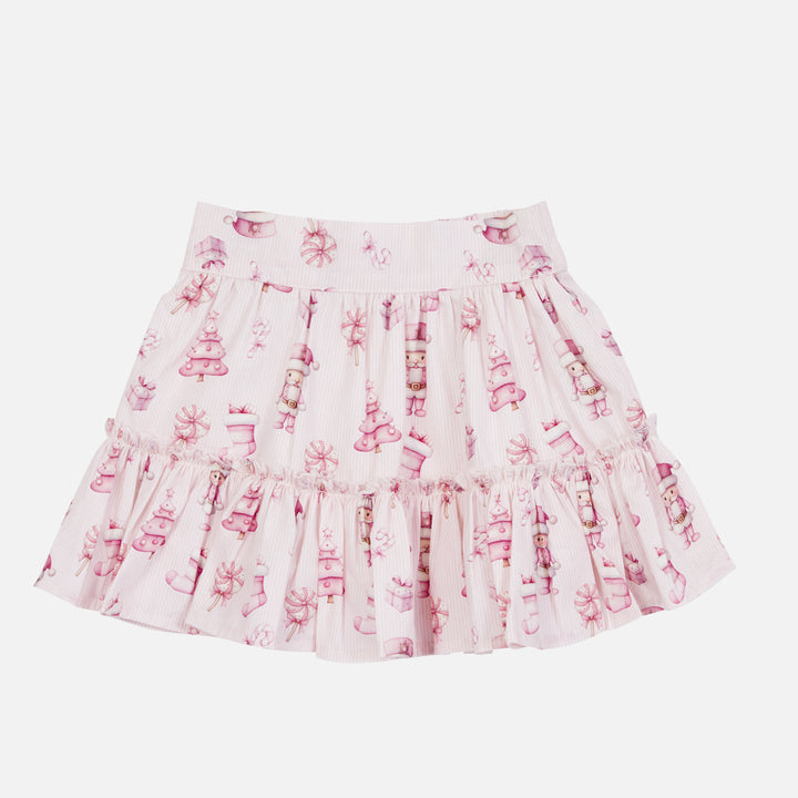 Ruffle Skirt - Pink Nutcracker
