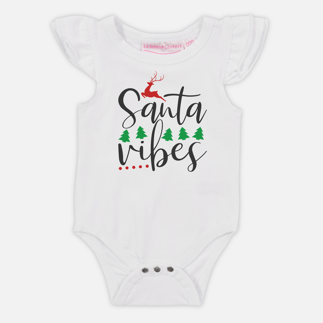 Santa Vibes - Short Sleeve Flutter - Custom
