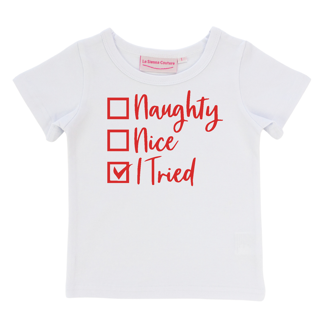 Santa's Checklist - Unisex Tee - Vinyl - Custom