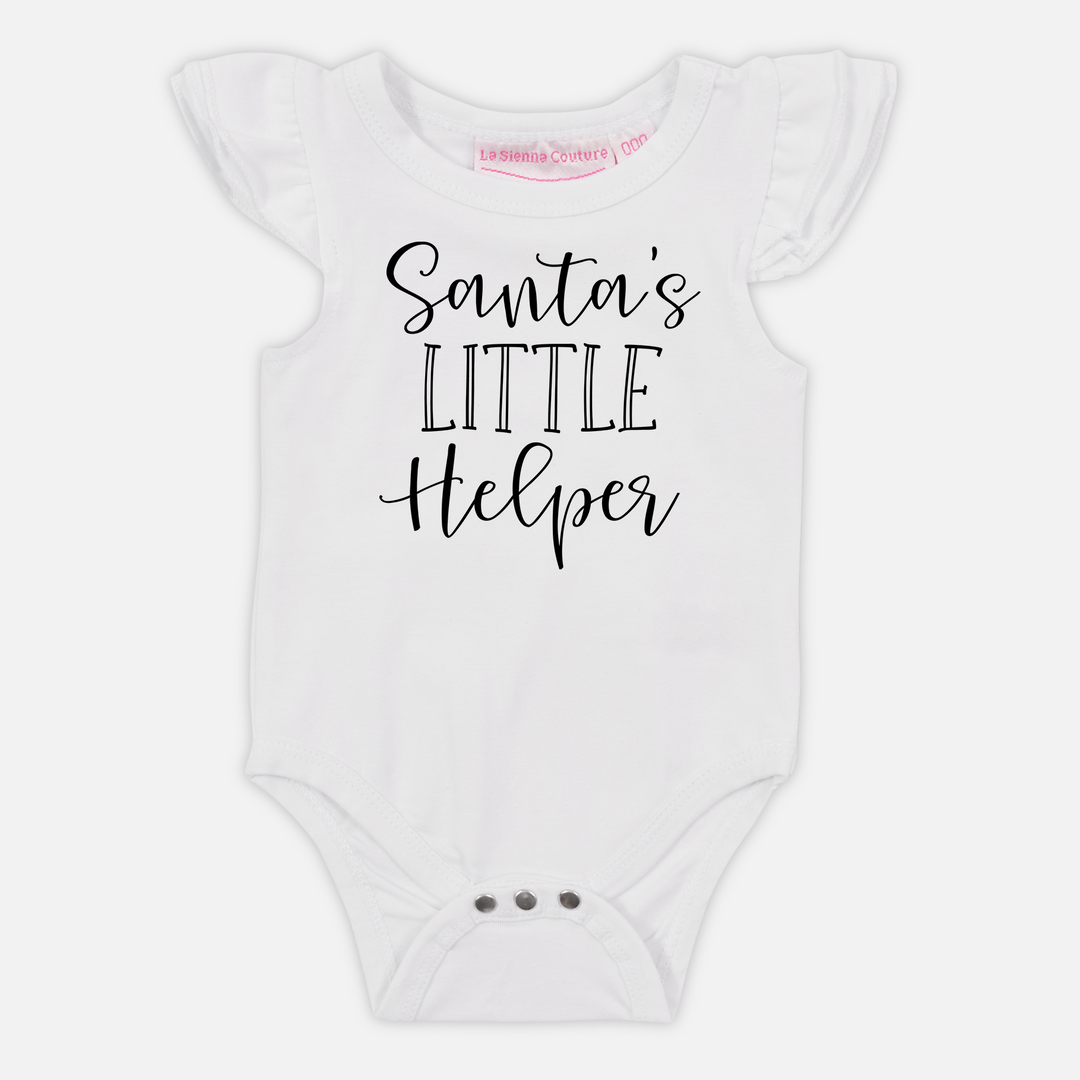 Santa's Little Helper - Short Sleeve Flutter - Custom
