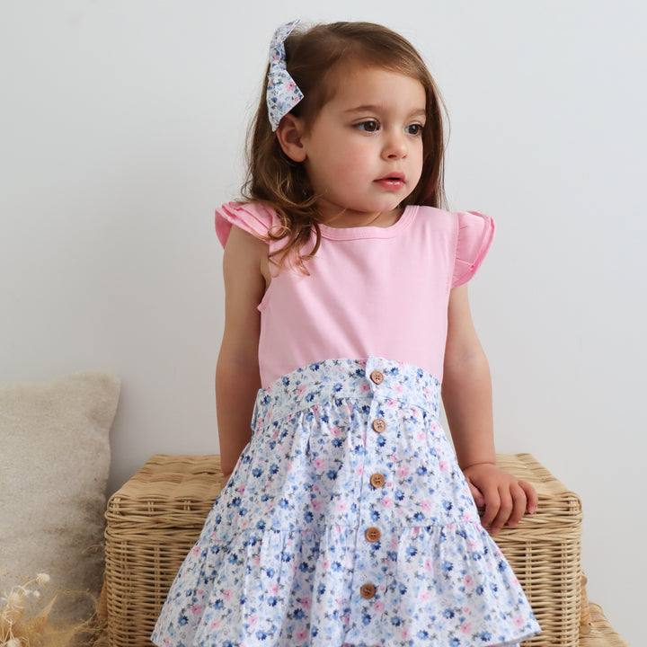 Short Sleeve Flutter - Pink