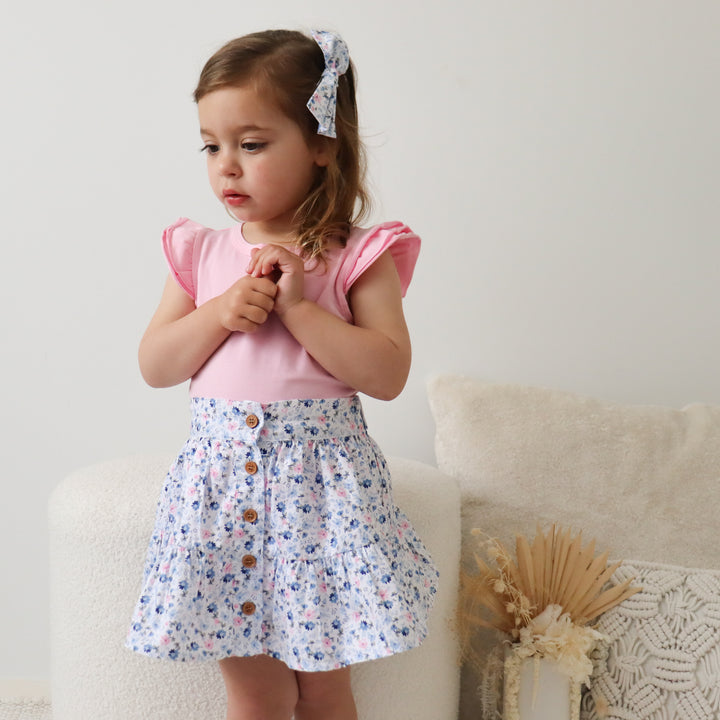 Short Sleeve Flutter - Pink