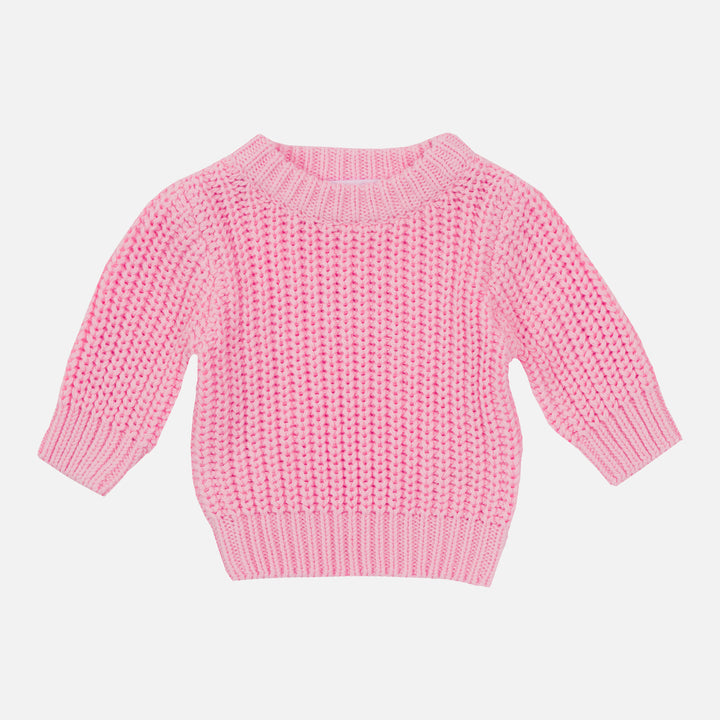 Super Chunky Knit - Peony Pink