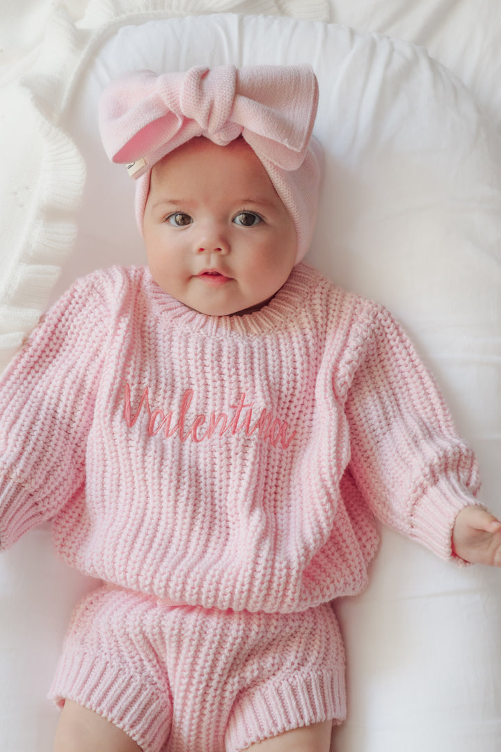 Super Chunky Knit Bloomers - Ballerina Pink