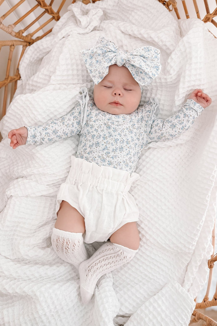 Floral Long Sleeve Flutter - Tahli