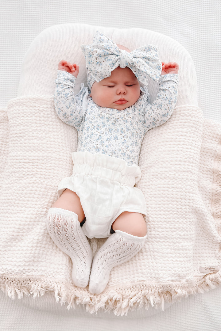 Floral Long Sleeve Flutter - Tahli