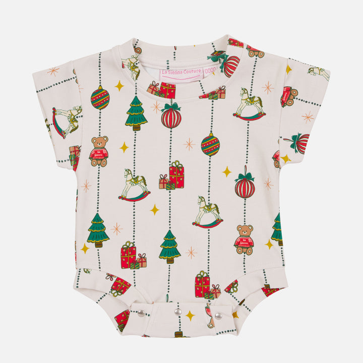 Tshirt Romper - Holly Jolly Vintage Christmas