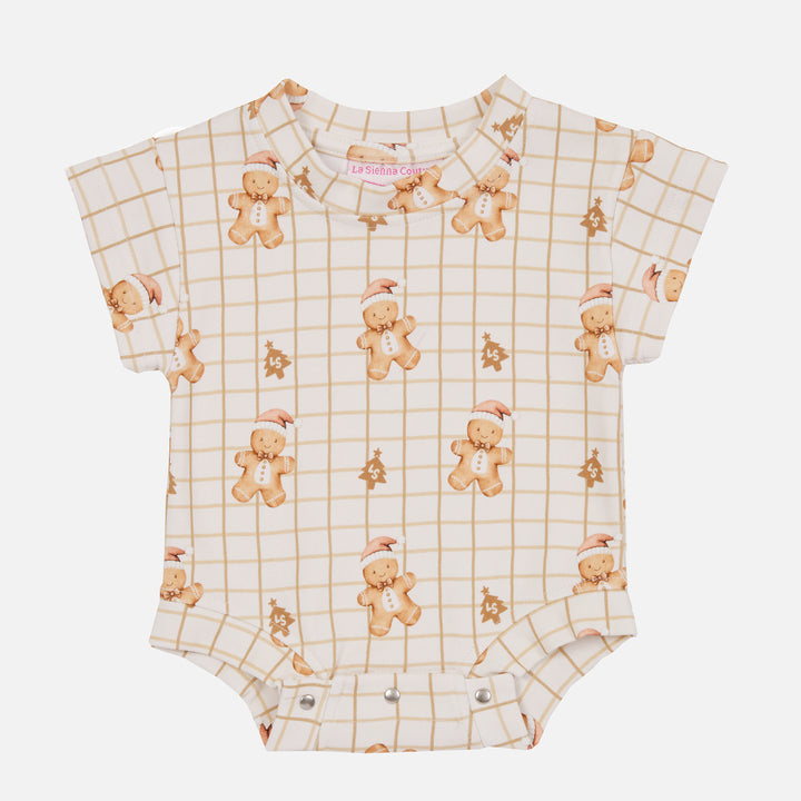 Tshirt Romper - Jolly Little Gingerbread
