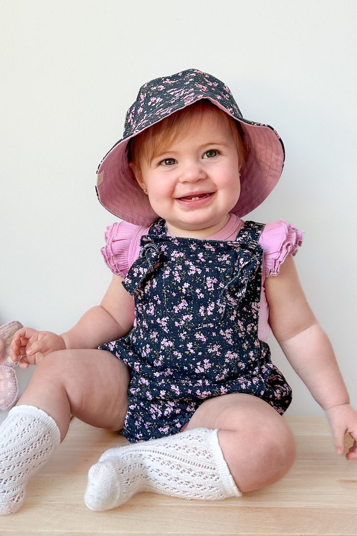 Floral Overall Romper - Veronica