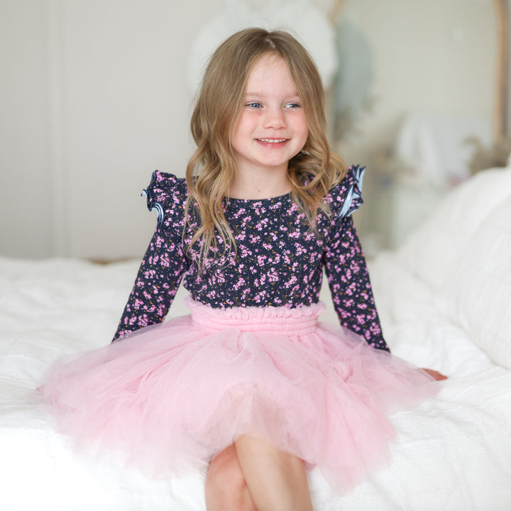 girls long sleeve floral top