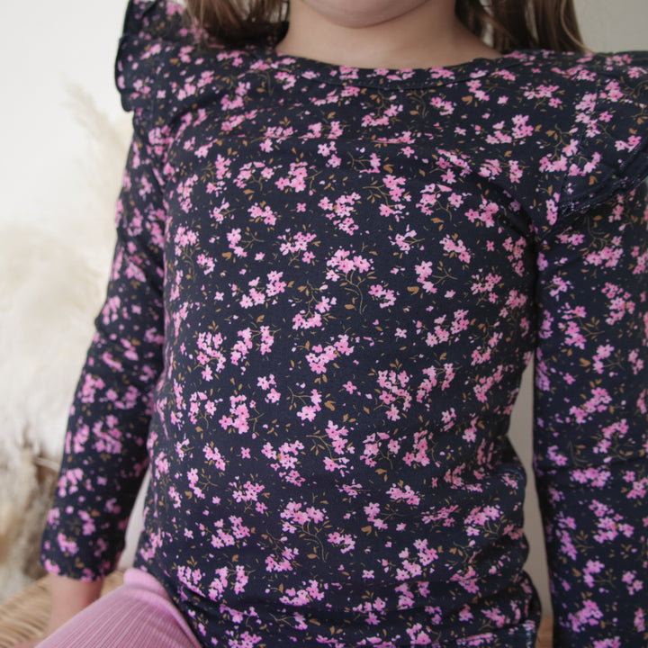 girls long sleeve floral top