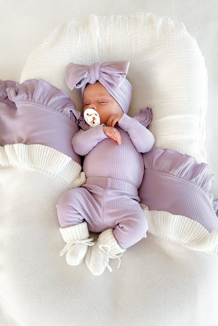 Cozy Long Sleeve Flutter - Viola