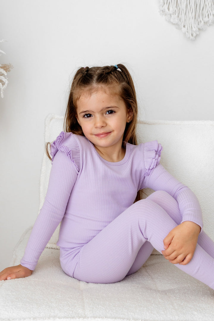 Cozy Long Sleeve Flutter - Viola