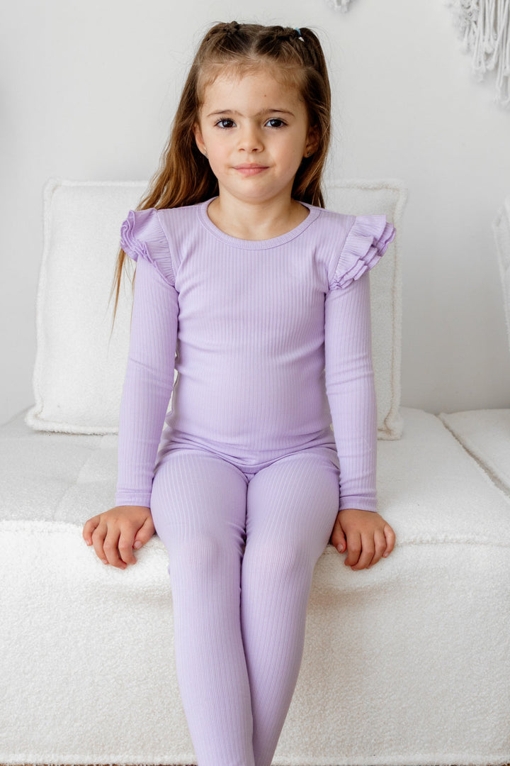 Cozy Long Sleeve Flutter - Viola