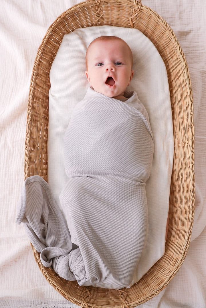 Waffle Baby Wrap - Alpine Grey