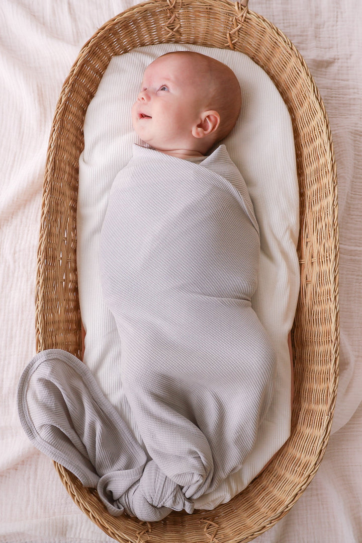 Waffle Baby Wrap - Alpine Grey