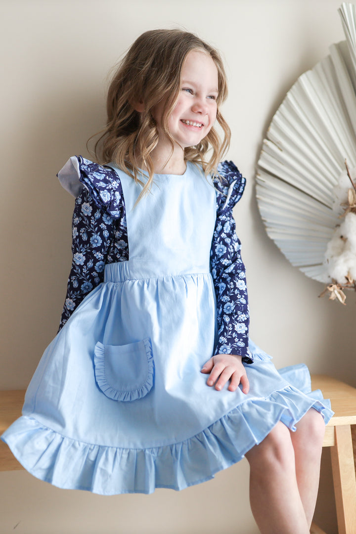 Floral Long Sleeve Flutter - Cleo