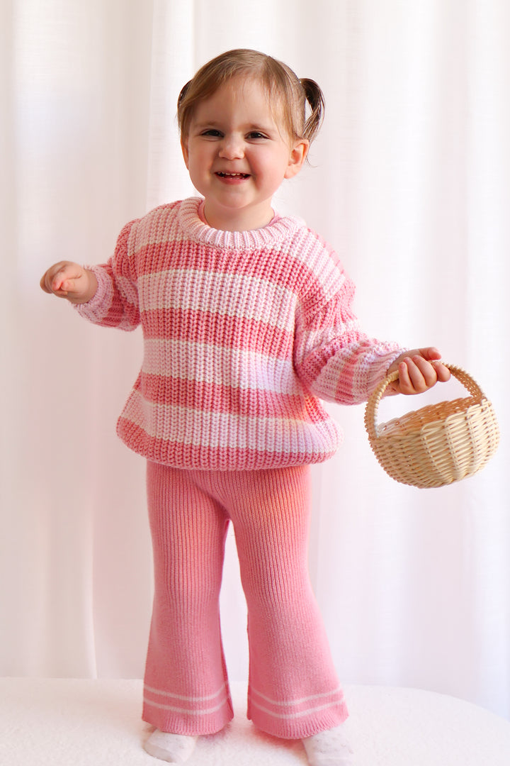 Super Chunky Knit - Ballerina Striped