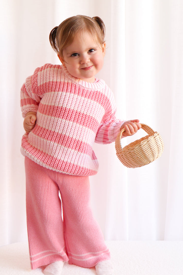 Super Chunky Knit - Ballerina Striped