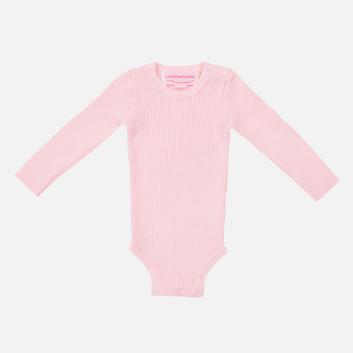 Knitted Bodysuit/Top - Ballerina Pink