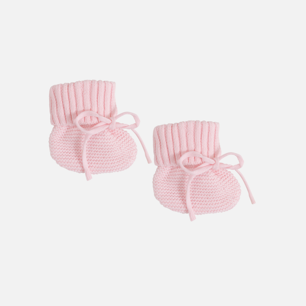 Newborn Pink Knitted Booties