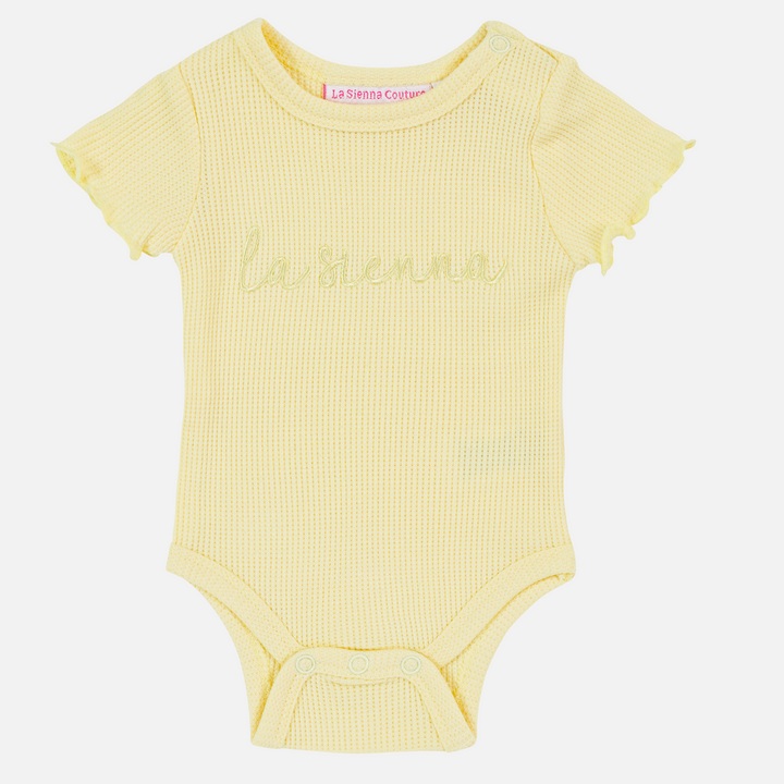 Logo Waffle Tee - Banana