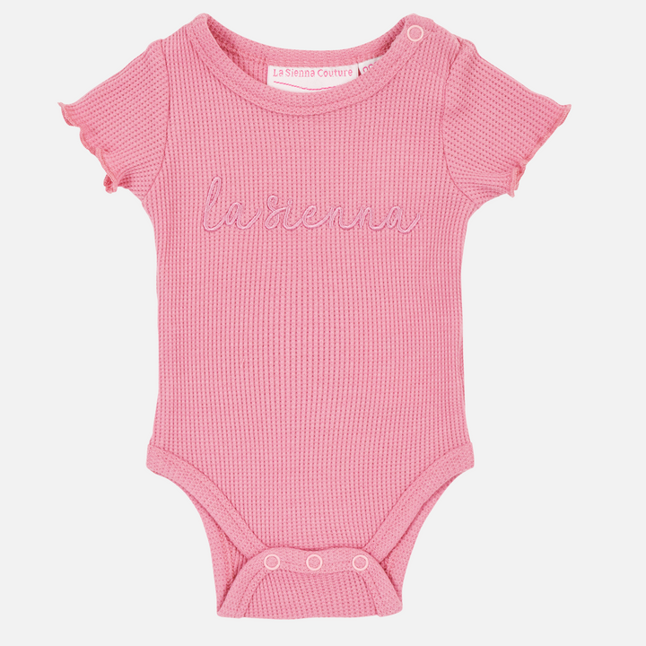 Logo Waffle Tee - Berry Bliss