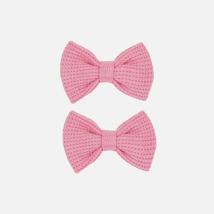 Waffle Mini Bows - Berry Bliss