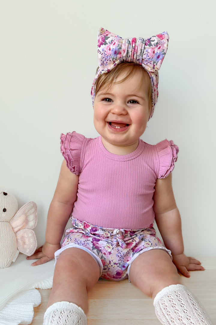 Cozy Short Sleeve Flutter - Candy Pop