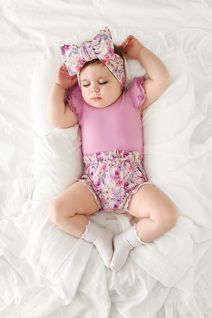 Cozy Short Sleeve Flutter - Candy Pop