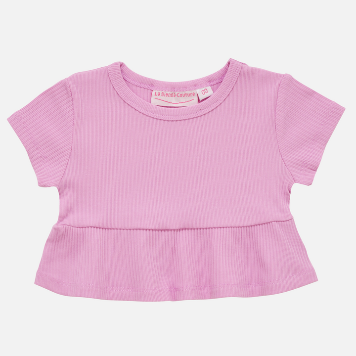 Cozy Ruffle Top - Candy Pop