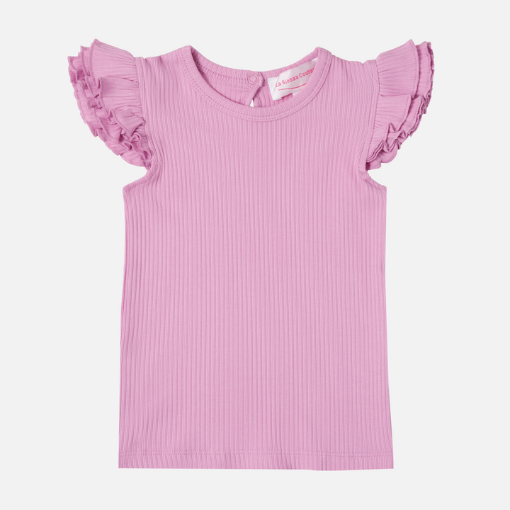 Cozy Short Sleeve Flutter - Candy Pop