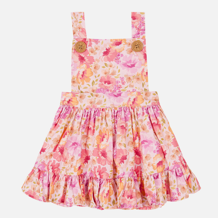Floral Pinafore Dress - Capri